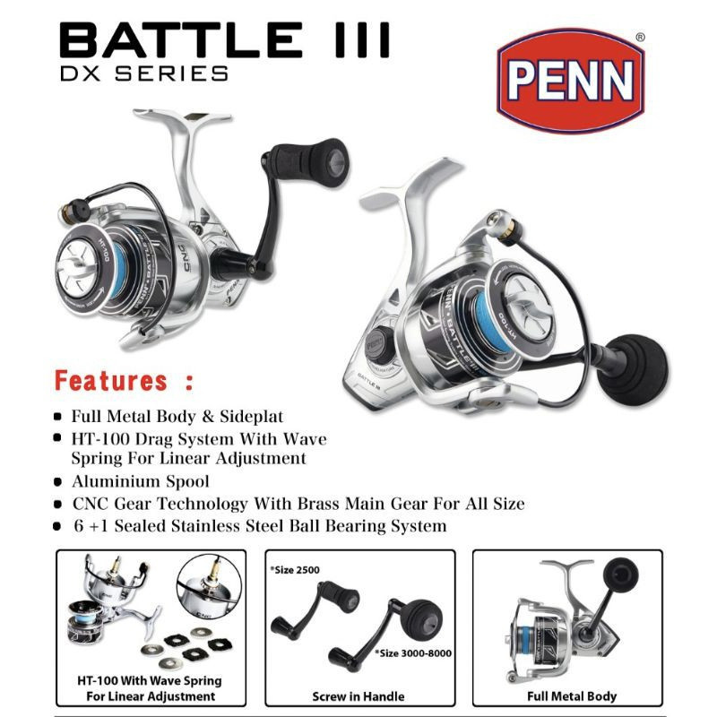 Reel SPINNING PENN BATTLE III DX