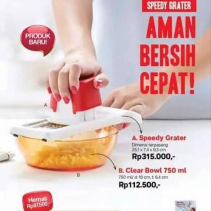 SPEEDY GRATER TUPPERWARE-TUPPERWARE SPEEDY GRATER PARUTAN MULTI GUNA