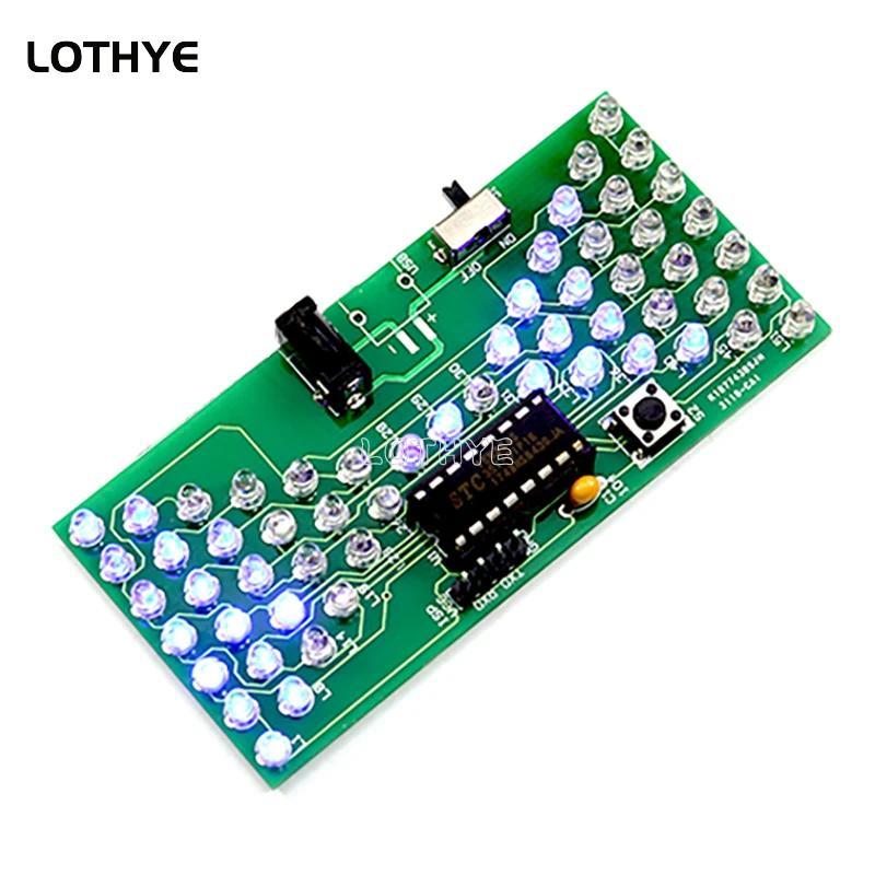 Jam Pasir Elektronik LED Kit Elektronik DIY 5V Dioda Pemancar Cahaya Aksesoris Pelatihan Keterampila