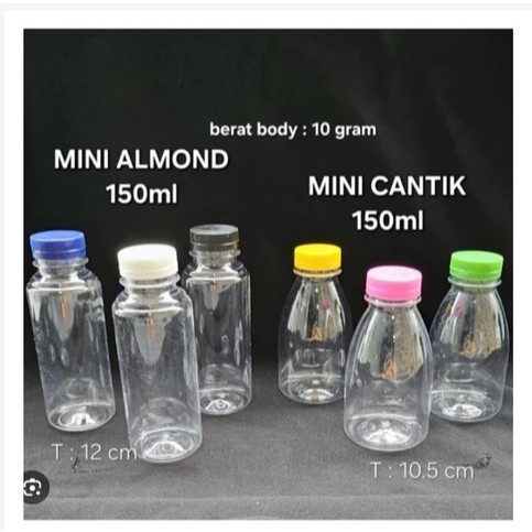 SID BOTOL ALMOND 150ML BOTOL 150ML BOTOL KECIL MINI BOTOL MINI LUCU BOTOL BAGUS UNIK BOTOL JUS EKONO