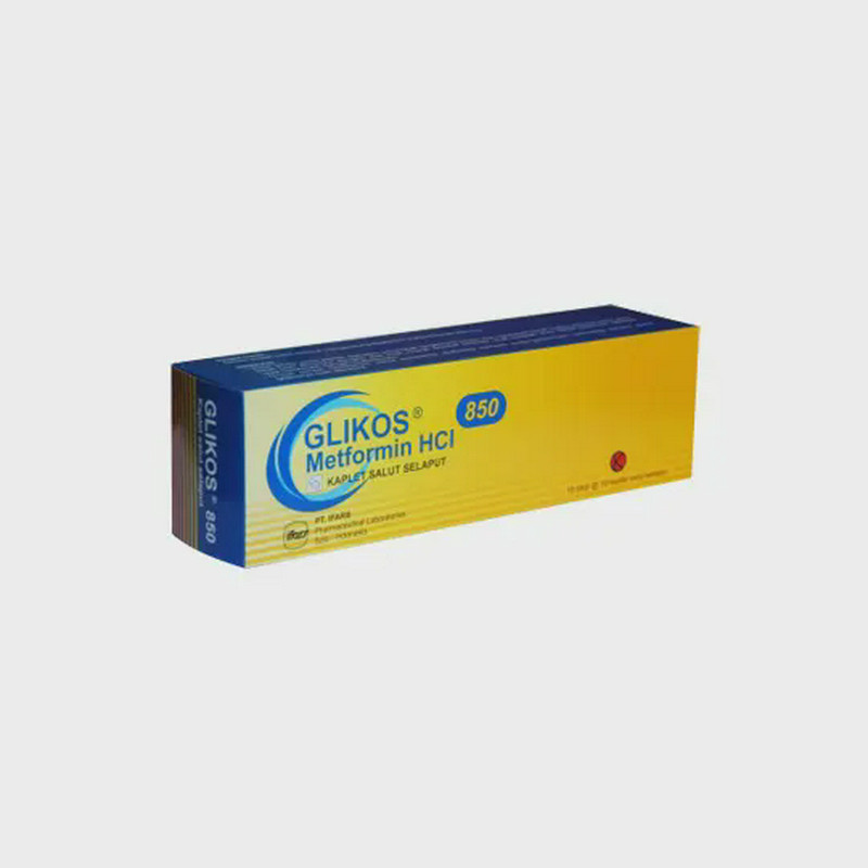 GLIKOS 850 850 MG 1 STRIP @ 10 KAPLET SALUT SELAPUT