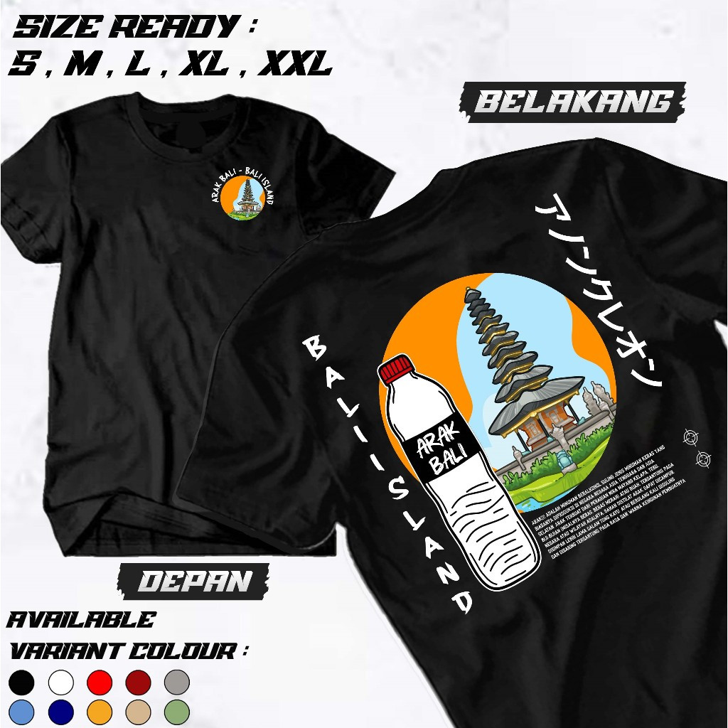 mmmkaos - Kaos "ARBAL" - BALI - KAOS MINUMAN KHAS BALI  - Kaos Pria Wanita - Kaos Distro Premium - K