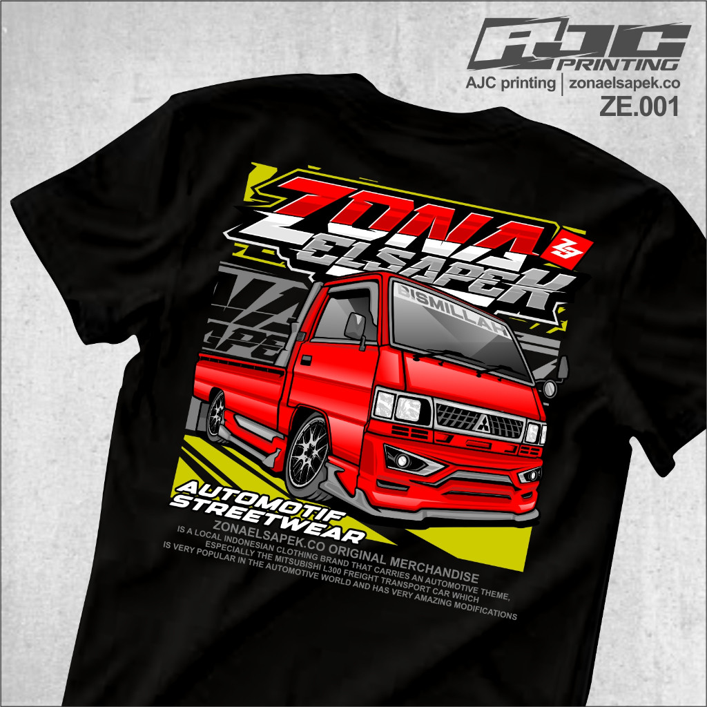 AJCPRINTING ZE001 kaos L300/kaos pick up mania/elsamania/truk mania/kaos truk