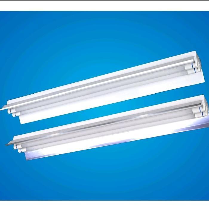 TKO 2x36 Kap Lampu Double Kap TL Double Housing Lampu TL isi 2 Kap TL Dobel Kap Neon Dobel Rumah Lam