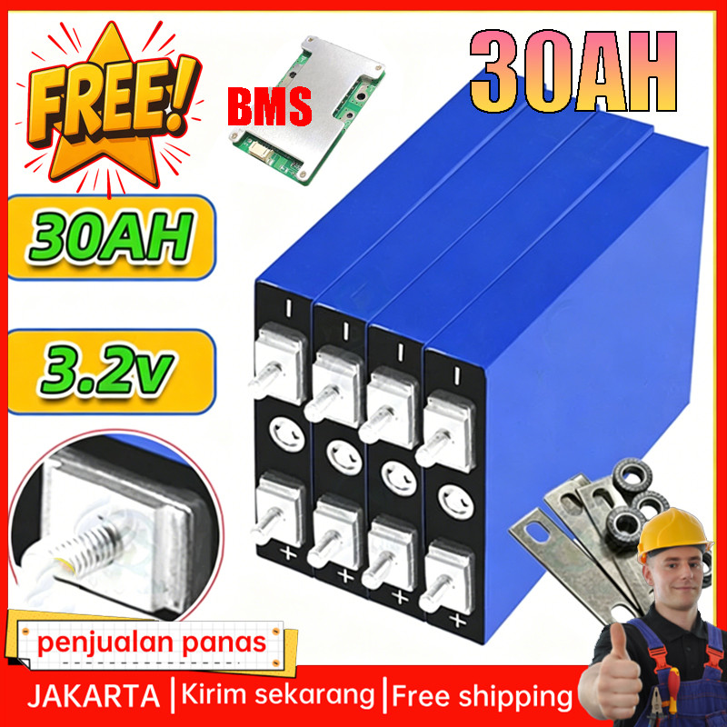 Battery 30Ah Baru l4 Powerrcell 3.2V Rechargeable Battery UPS Sealed Solar battery 30Ah 100ah 120Ah 