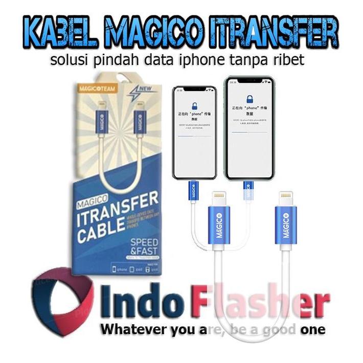 LUMICELL Magico Transfer Cable Kabel Pindah Data iPhone Kabel Magico Transfer TERLARIS
