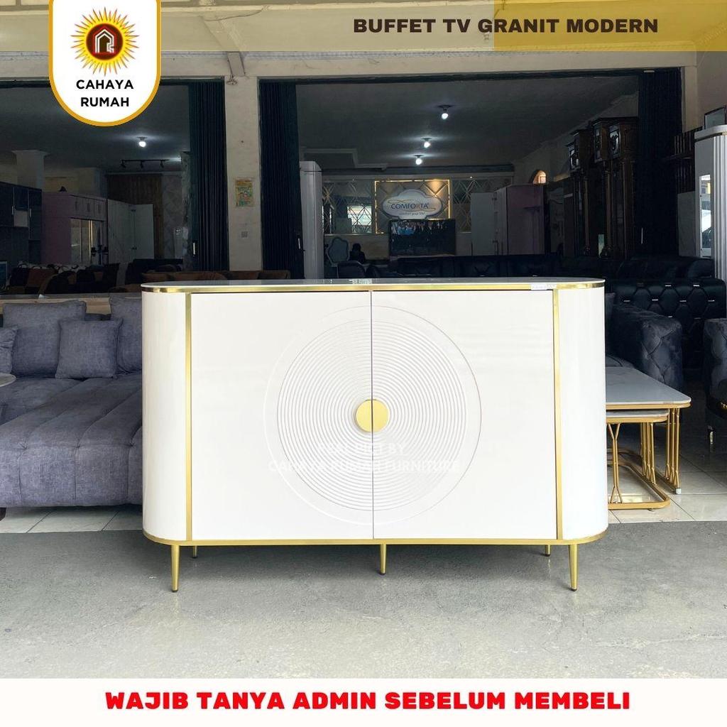 Cahaya Rumah/Buffet Tv Konsul/Top Table Granit/Buffet tv/Meja Tv/ Meja Kecil/Meja Tamu