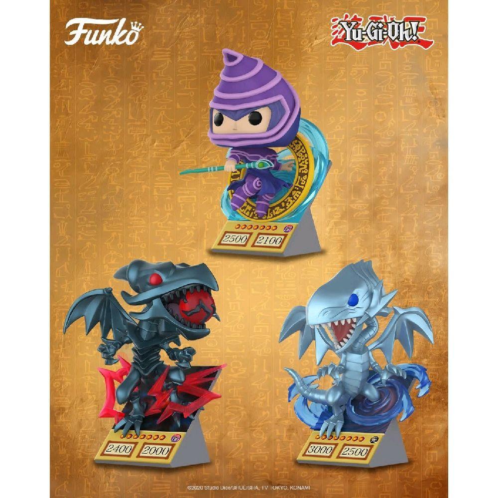 ORIGINAL Funko Pop Premium Yu-Gi-Oh Dark Magician Blue-Eyes White Dragon Red-Eyes Black TCG Card Fig