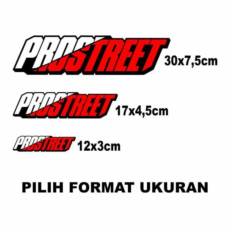 Stiker Prosstreet Stiker Motor Cutting Tumpuk 3 Warna Stiker Prostreet Body Motor Nmax Aerox Pcx