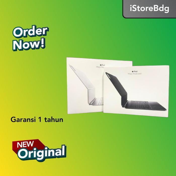 Apple Magic Keyboard for iPad Pro M4 2024 11 inch & 13 inch Garansi Resmi iBox - Inter, 11 inch Whit