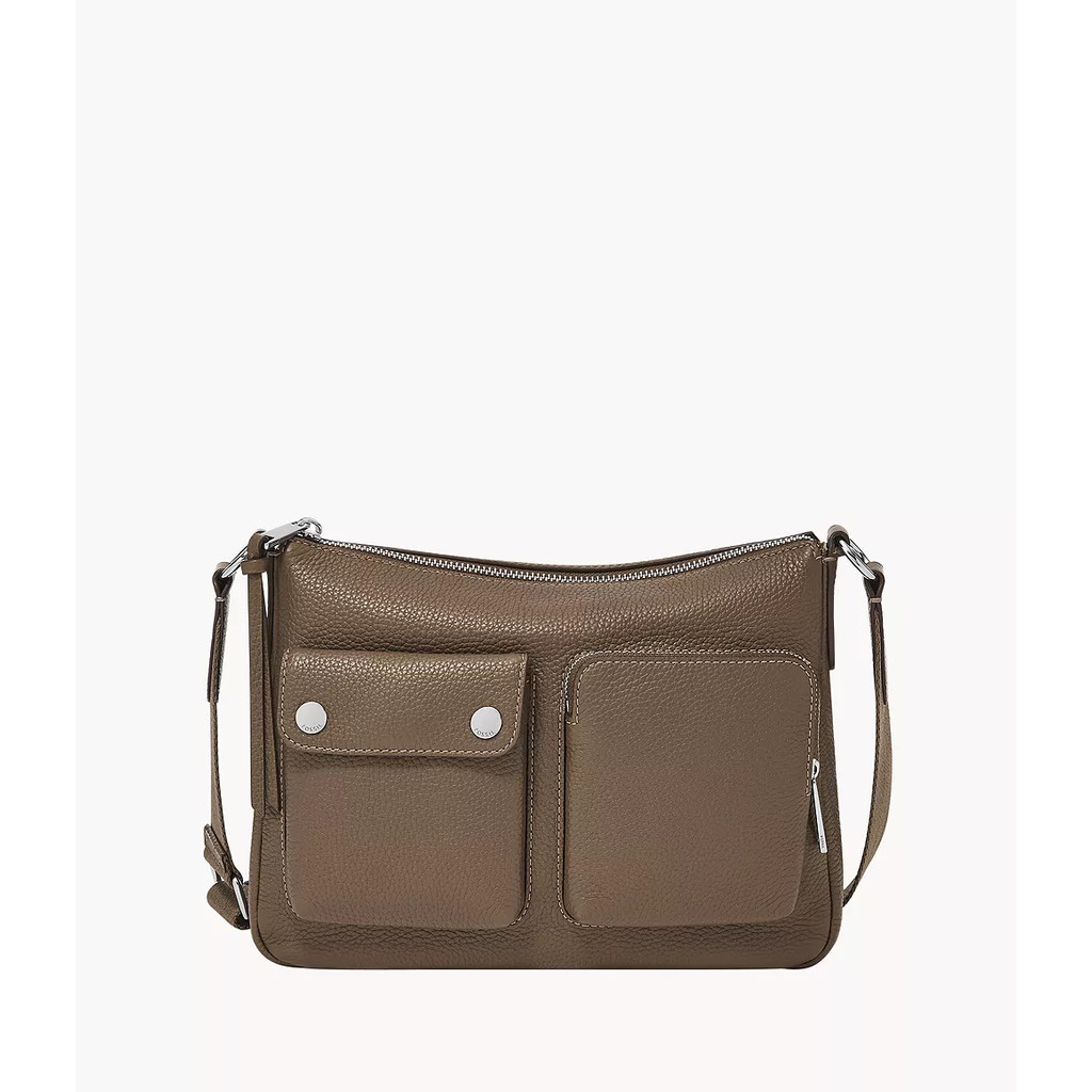 Fossil Maysen Leather Crossbody Bag Smoke Tas Selempang Wanita ZB11209-793