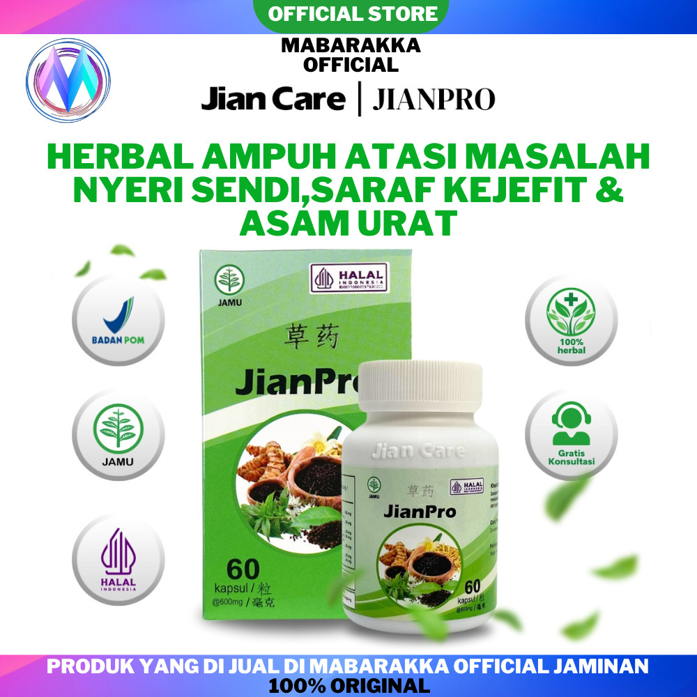 Jiancare Jianpro ramuan leluhur Obat Herbal Asam urat, Rematik, Pegal Linu ORIGINAL