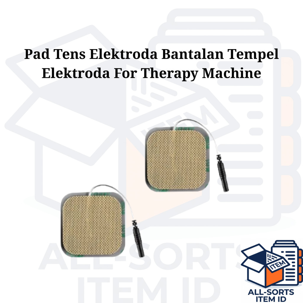 Pad TENS Elektroda Bantalan Tempel Terapi Reusable untuk Alat Terapi Saraf dan Otot isi 5 Pad