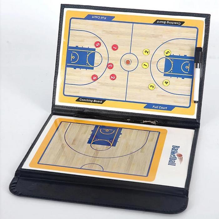 Papan Strategi Basket Lipat Clipboard Taktik Pelatih Basket