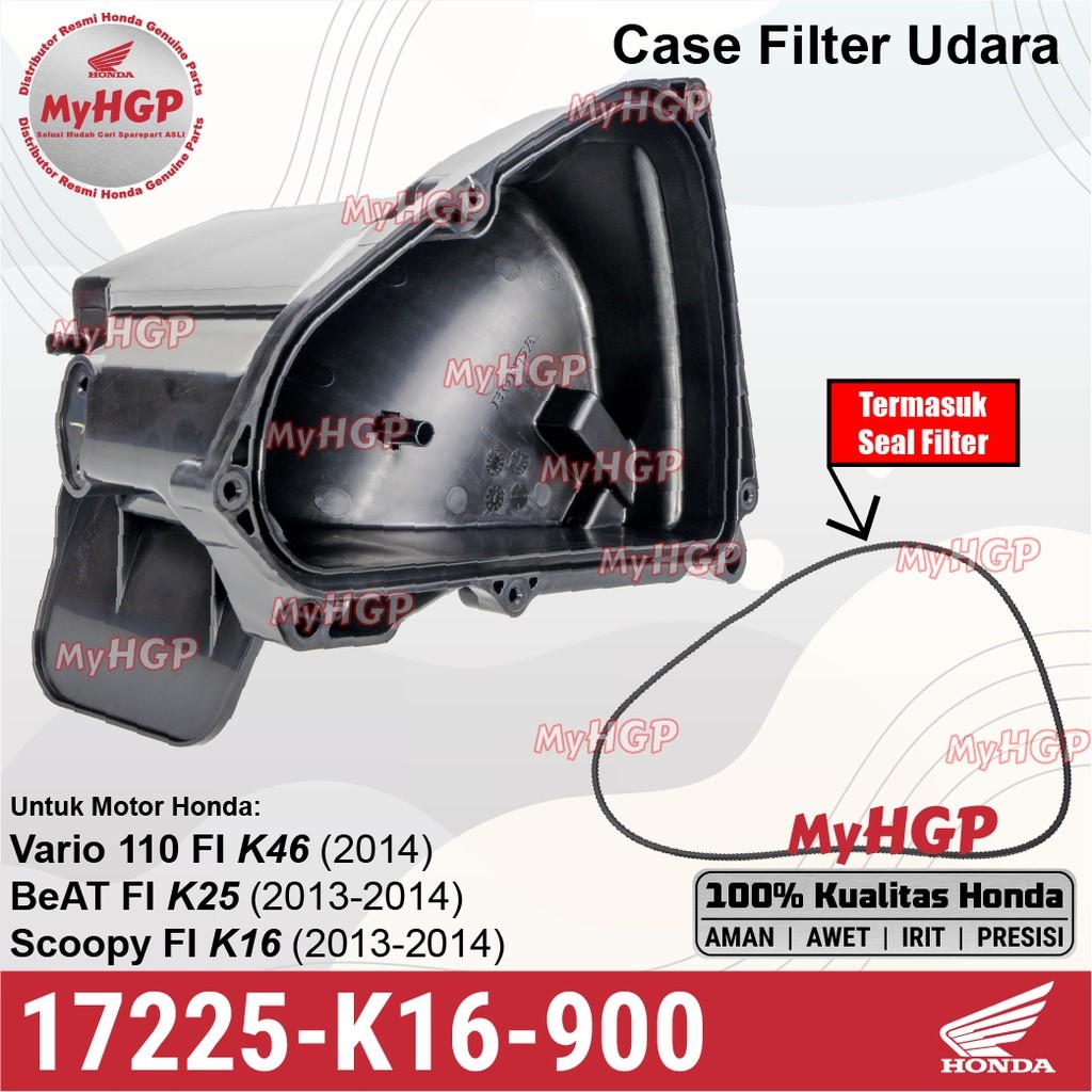 17225K16900 Box Filter ( Rumah Case Sub Assy Air (BeAT Stater Kasar , Vario 110, Scoopy) FI 17225-K1