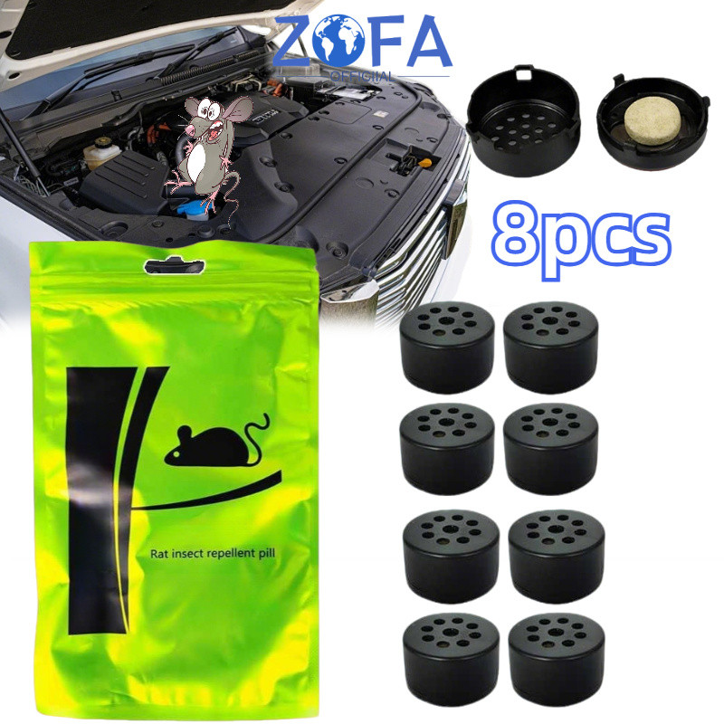 8PCS Alat Pengusir Tikus Mobil/Pengusir Tikus Mobil / Pengusir Tikus Di Kap Mobil Portabel Pengusir 