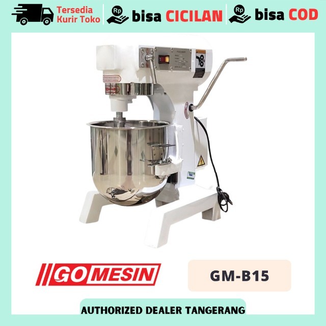 Planetary Mixer 15 Liter Gomesin GM-B15 Mixer Roti Adonan 15 Liter