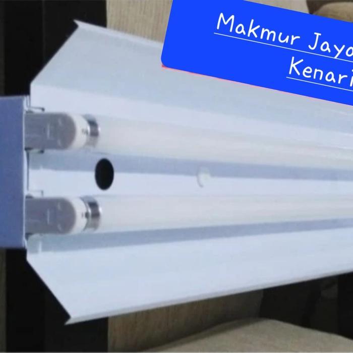 Kap TKO Lampu TL Led T8 2 x 36 Watt 2 x 18 Watt Led 2 x 16 Watt 2x18 - SET PHILIPS 18W