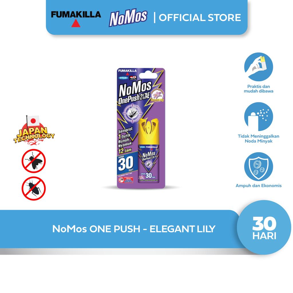 NoMos Obat Nyamuk One Push Elegant Lily 30 hari