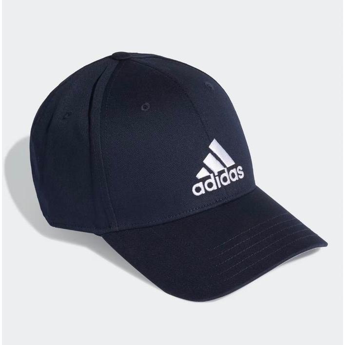 (100% ORIGINAL) Adidas Baseball Cap Legend Ink White Dark Blue Cotton Hat Topi