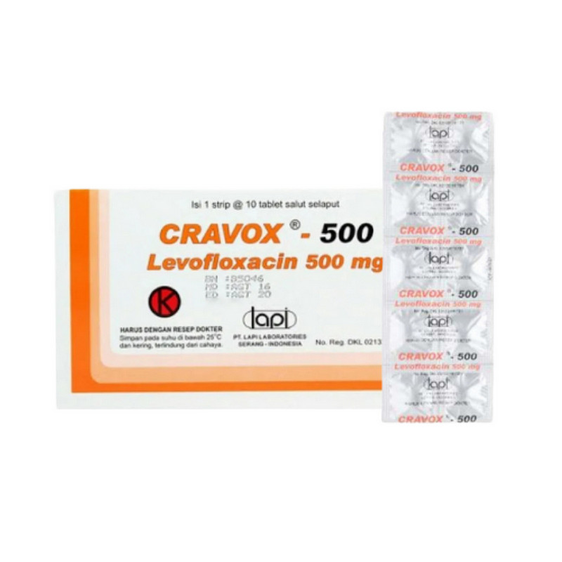 CRAVOX 500 500 MG 1 STRIP @ 10 TABLET SALUT SELAPUT