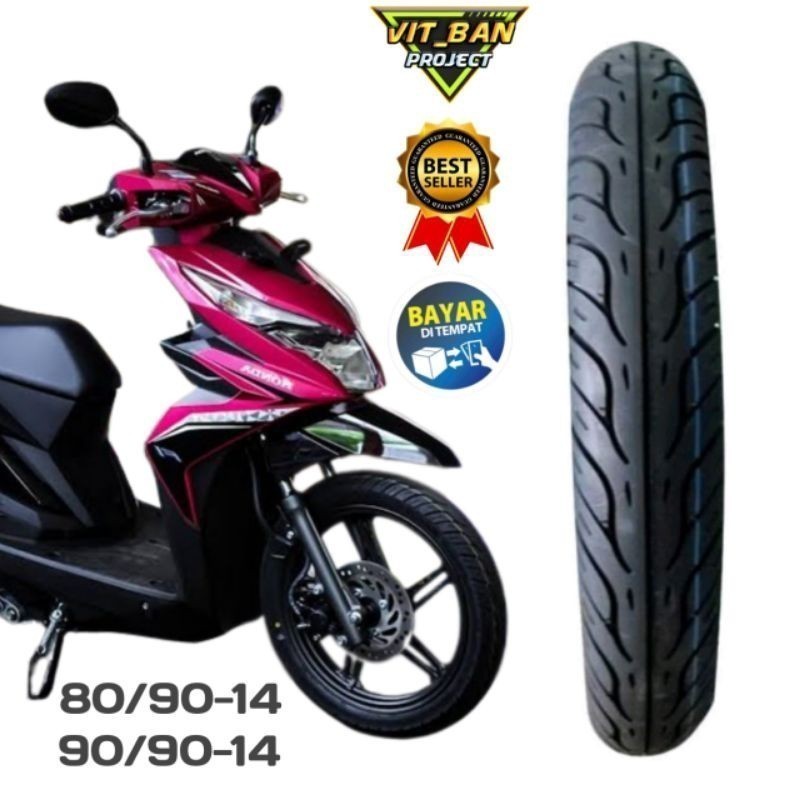 Ban Motor Beat Vario Spacy Mio 80/90-14 & 90/90-14 Ban Tubelesse COD BAYAR DITEMPAT
