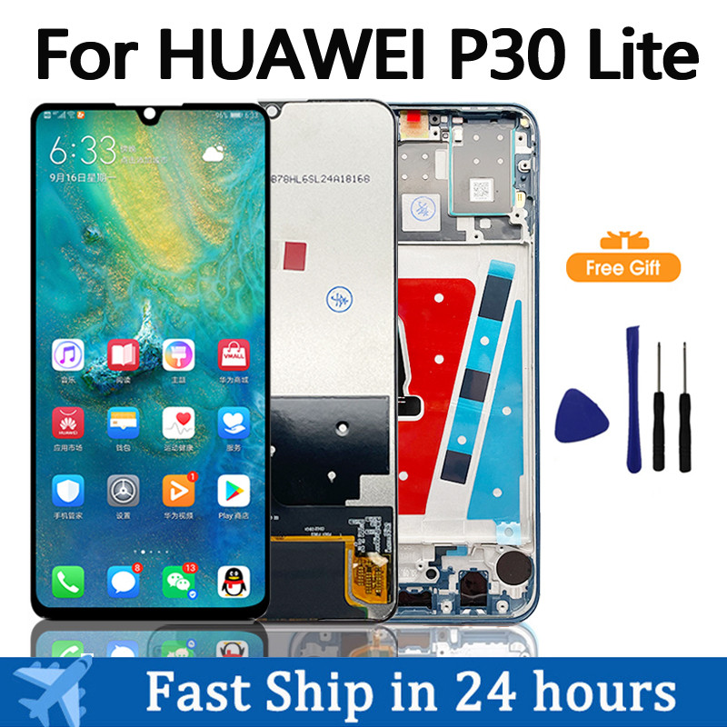 P30 Lite Screen for HUAWEI P30 Lite LCD splay Screen with Frame for HUAWEI P30 Lite Tou LCD Screen N