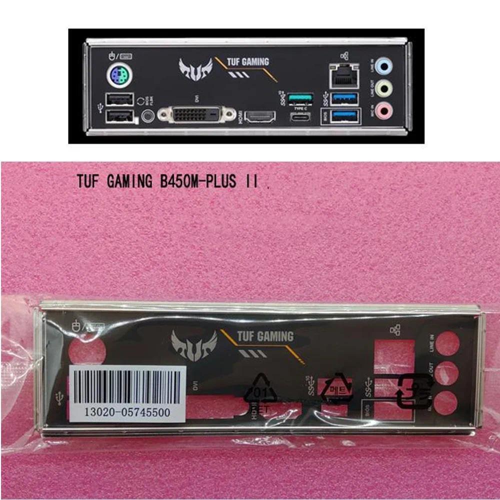 For Asus TUF GAMING B450M-PLUS II, TUF GAMING B450-PLUS II I/O Shield Back Plate BackPlates Blende B