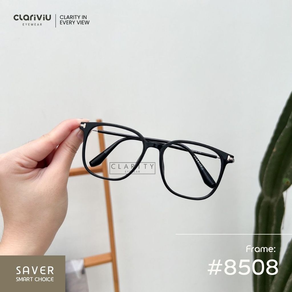 CLARIVIU #8508 Frame Kacamata Wanita/Pria Fashion