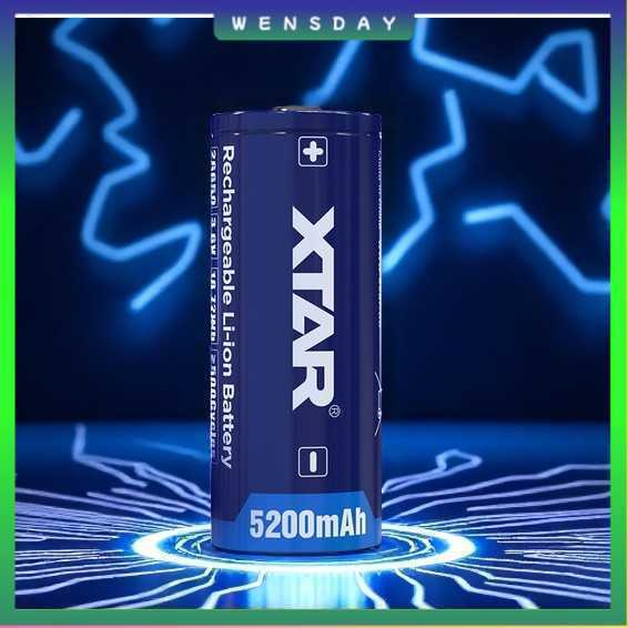 XTAR Baterai Rechargeable 26650 Li-Ion 3.6V 5200mAh 1 PCS