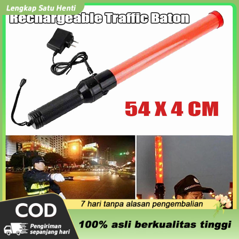 Lampu Parkir 54cm Senter Parkir Tongkat Lampu Stick Lamp Senter Lalu Lintas Stik Parkir Security Par