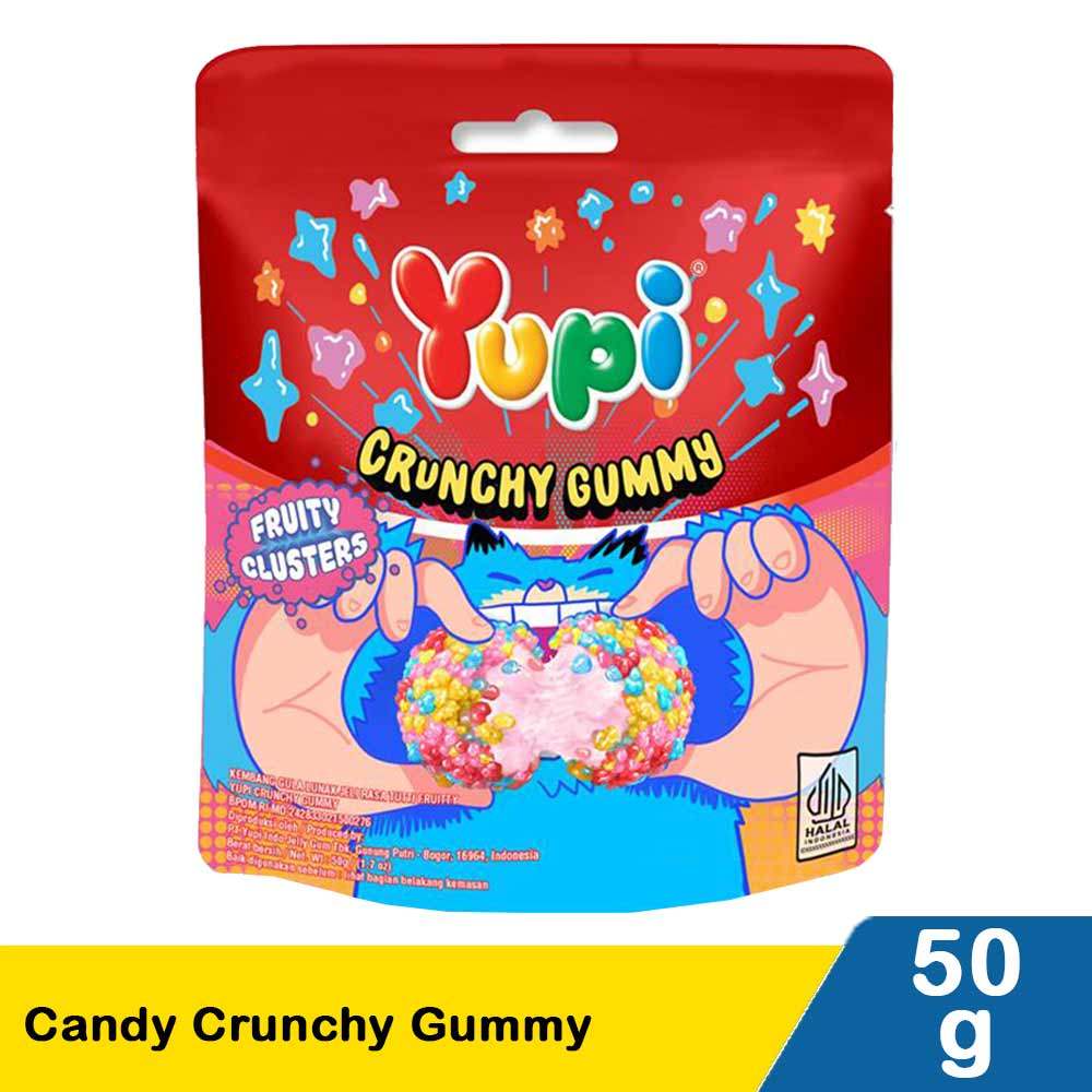 YUPI CANDY CRUNCHY GUMMY  50g