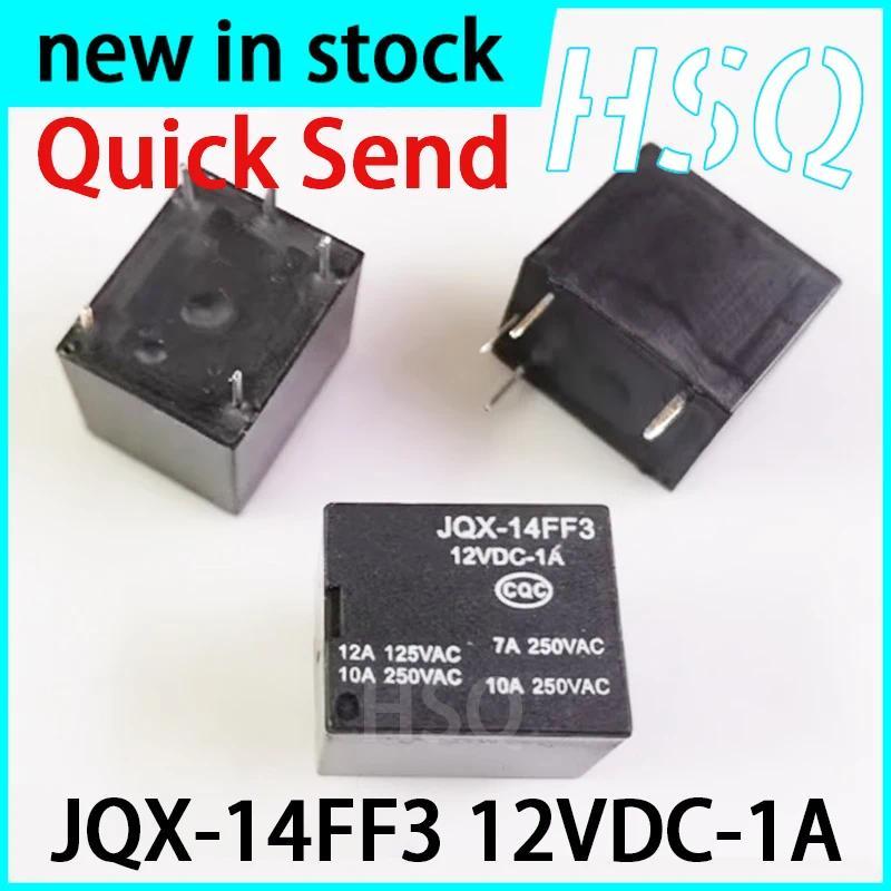 10PCS New JQX-14FF3 12VDC-1A 4-pin Relay