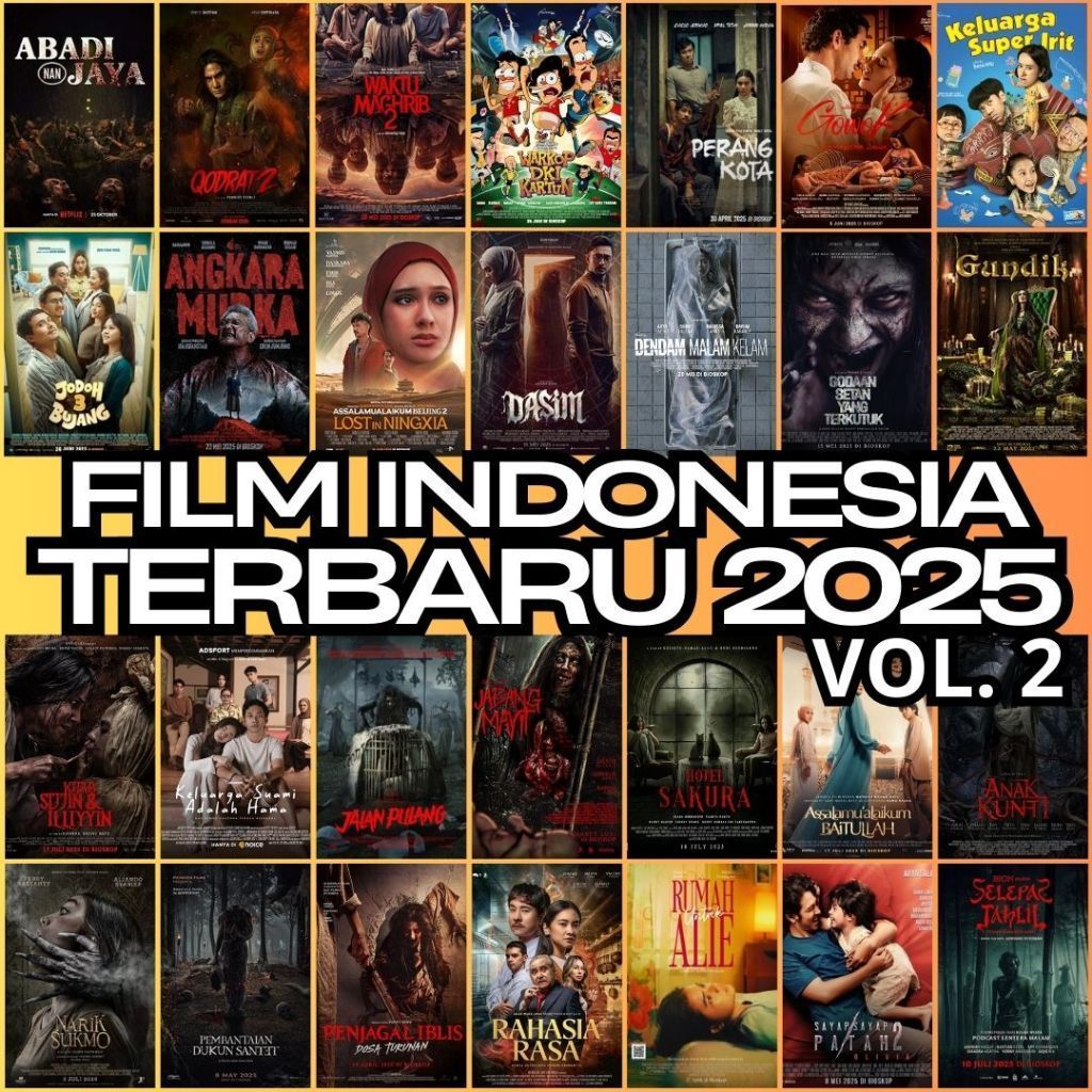 Flashdisk 32GB Full Isi Film Indonesia  2025 - Flashdisk Movie Koleksi Bioskop  - Play di TV Mobil L
