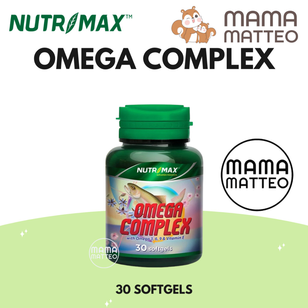 NUTRIMAX Omega Complex isi 30 Kapsul / Omega 3 6 9 Membantu Memelihara Kesehatan