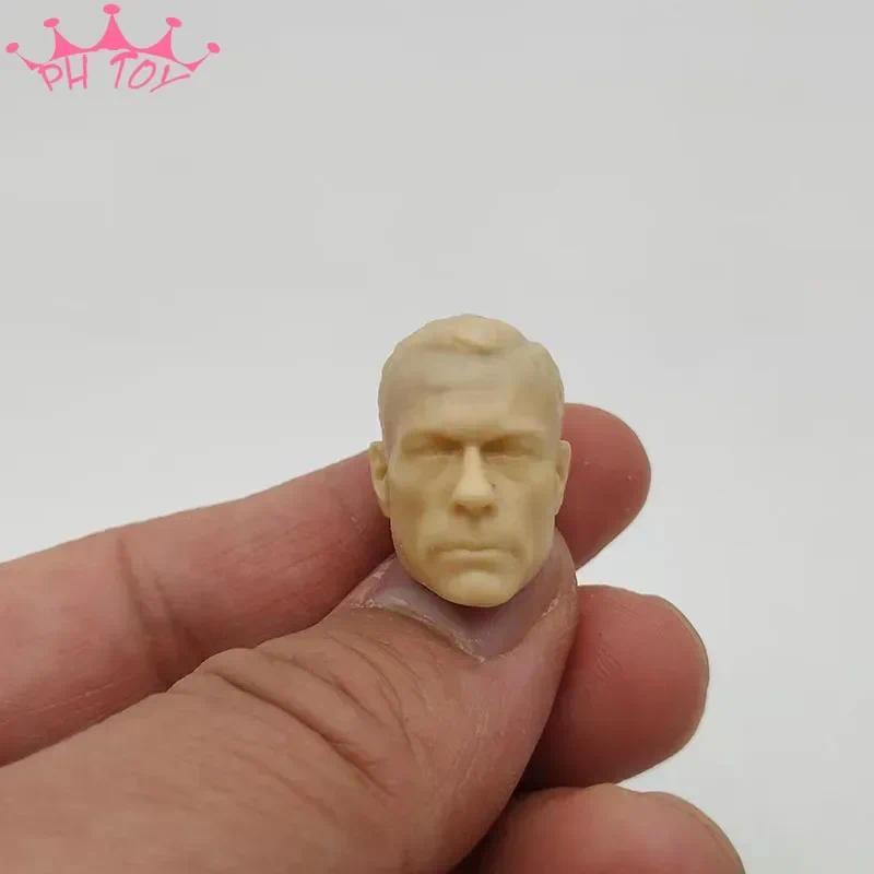 Unpaint Head Played Model 1/12 Scale Officer Star Actor Head Sculpt Head Sculpt Head Sculpt for 6in 