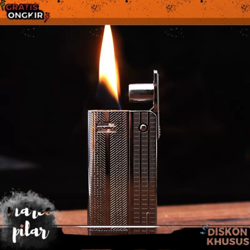 READY TERBARU Mancis Korek Api Jadul IMCO 4393 Korek Isi Ulang Minyak Vintage Sumbu Retro Body Metal