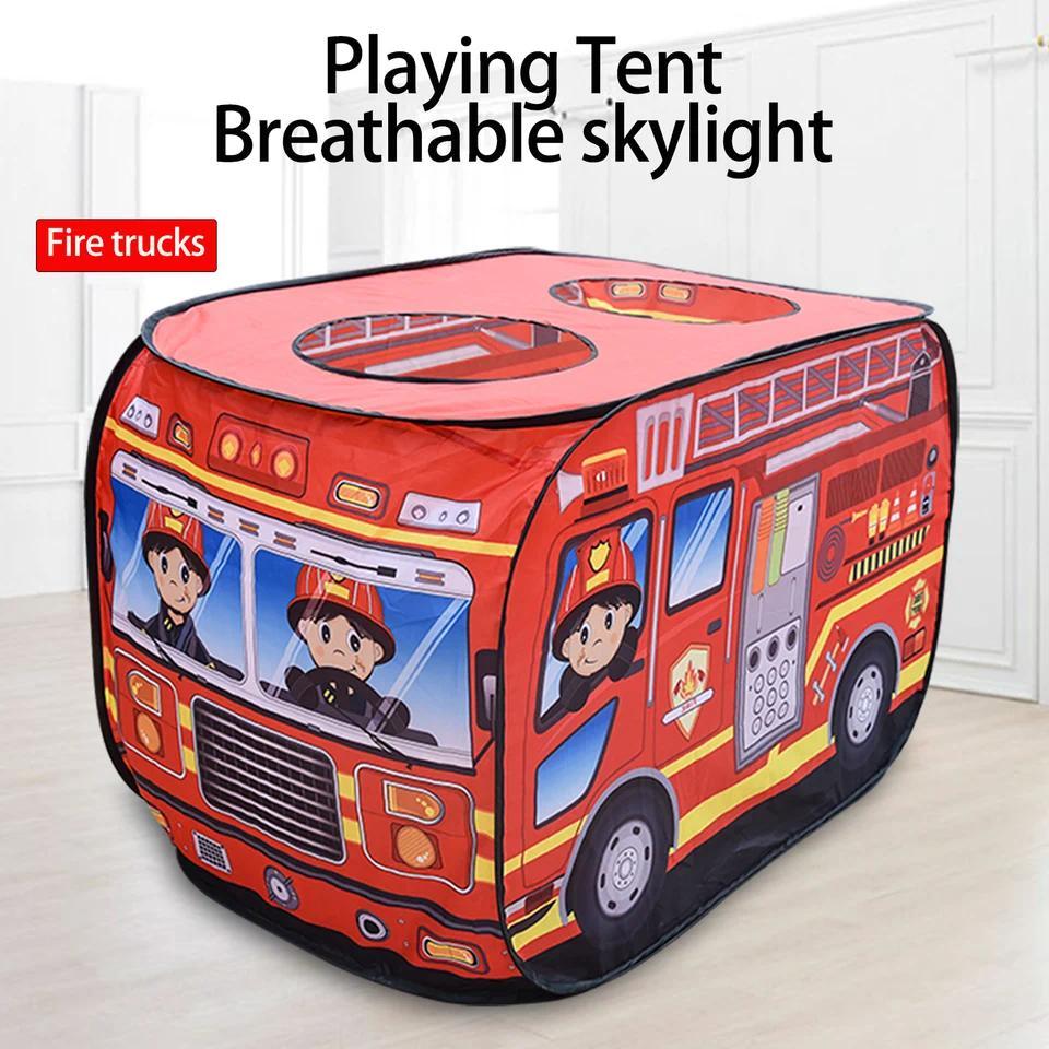 Children'S Indoor Car Tent Toys, Playhouse Princess Boy Baby Game House, Folding Ball Pool House Fir