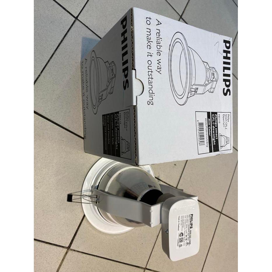 Promo Murah Kap downlight FBS111 PHILIPS 5inch putih E27 max 19watt bohlam LED Terlaris