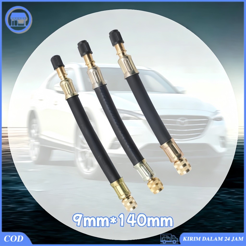 9MM*140MM Sambungan Selang Pompa Ban Universal Selang Extension Pompa Angin Ban Elektrik Mobil