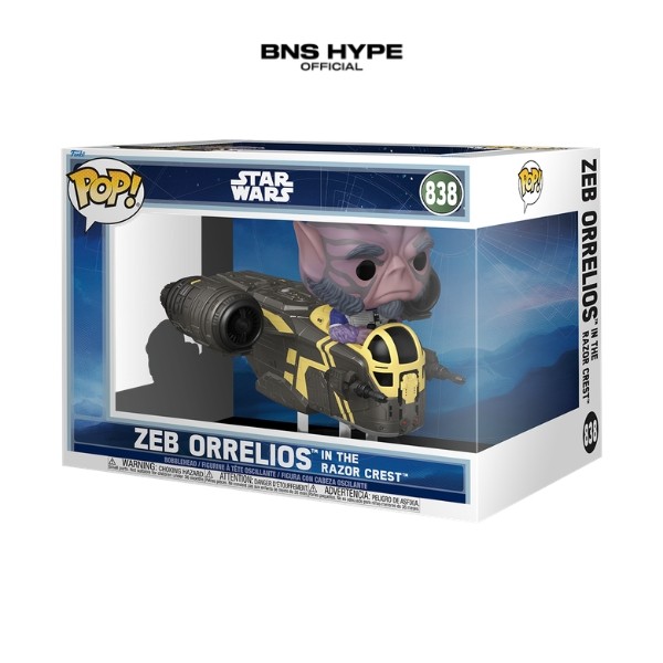 Funko POP Rides Deluxe Star Wars M&G Zeb Orrelios in the Razor Crest