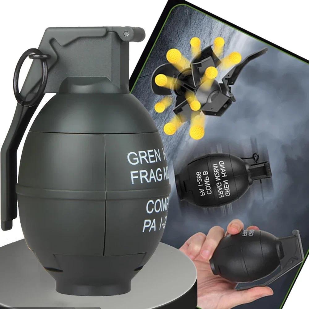H 2 Pcs M67 Air  Grenade Strike,Outdoor Tactical Smoke Grenade, Tactical Hand Grenade Model