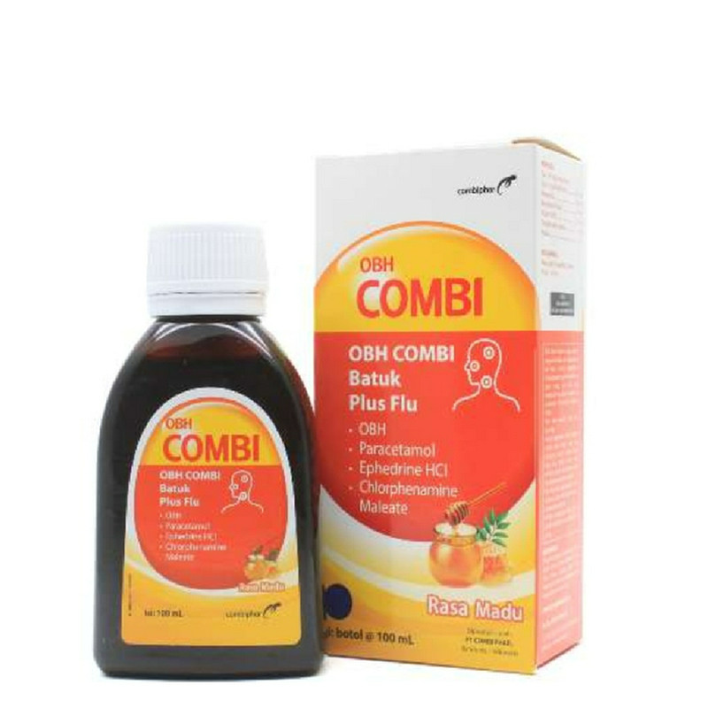OBH COMBI BATUK + FLU RASA MADU SIRUP 1 BOTOL @ 100 ML