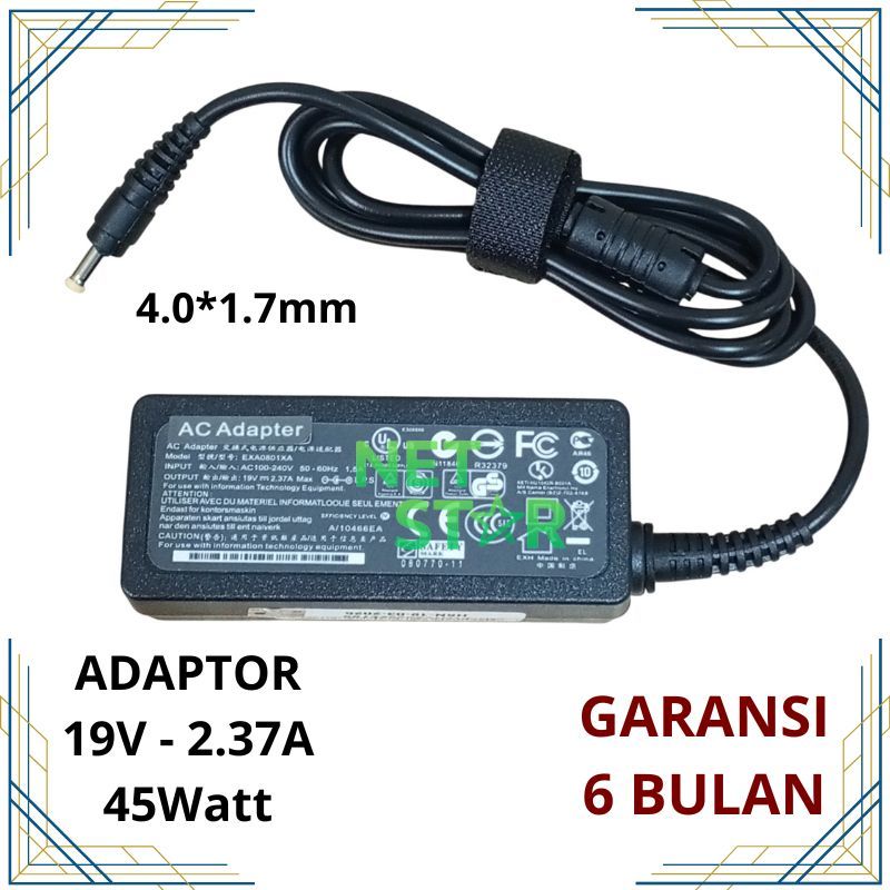 Adaptor Charger Laptop Toshiba Portege Z10 Z10T Z15T Z20T-B Z20T-C 45W -NS