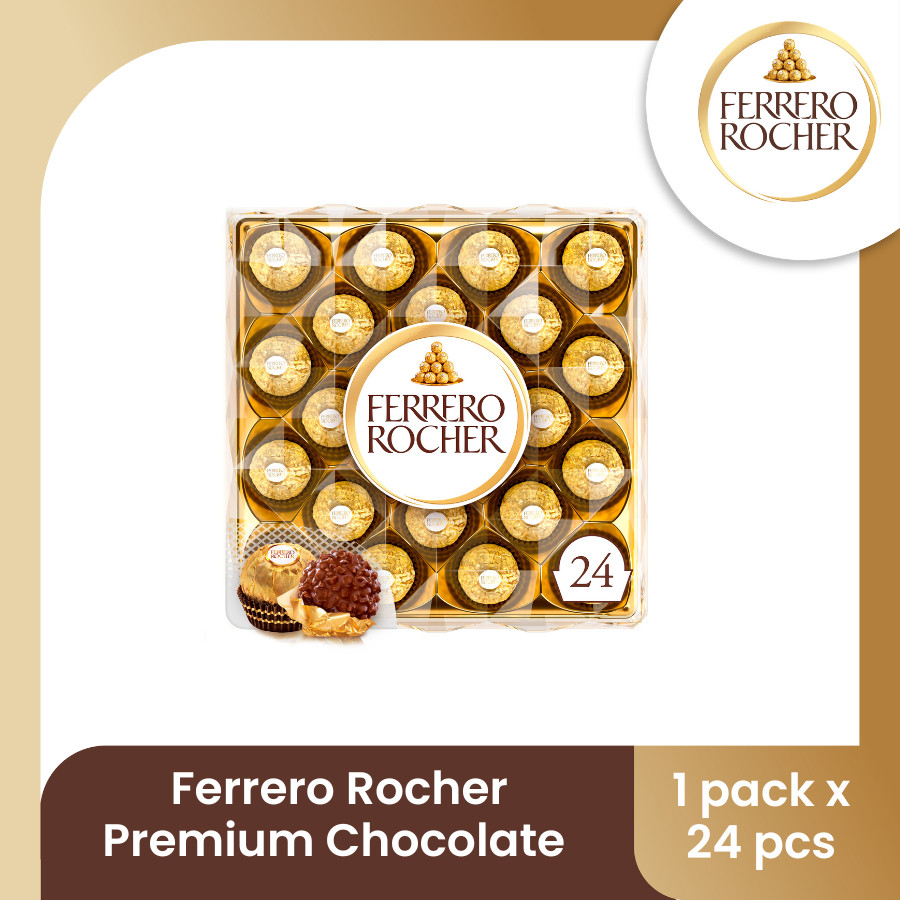 Ferrero Rocher Premium Chocolate Isi 24pcs