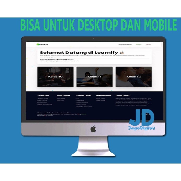 Aplikasi E-Learning Web Edukasi Berbasis Video dan Teks