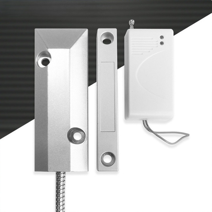 Magnetic Sensor Alarm Rolling Gate Paduan Aluminium 10W Pintu Rolling Door Gudang Garasi Silver