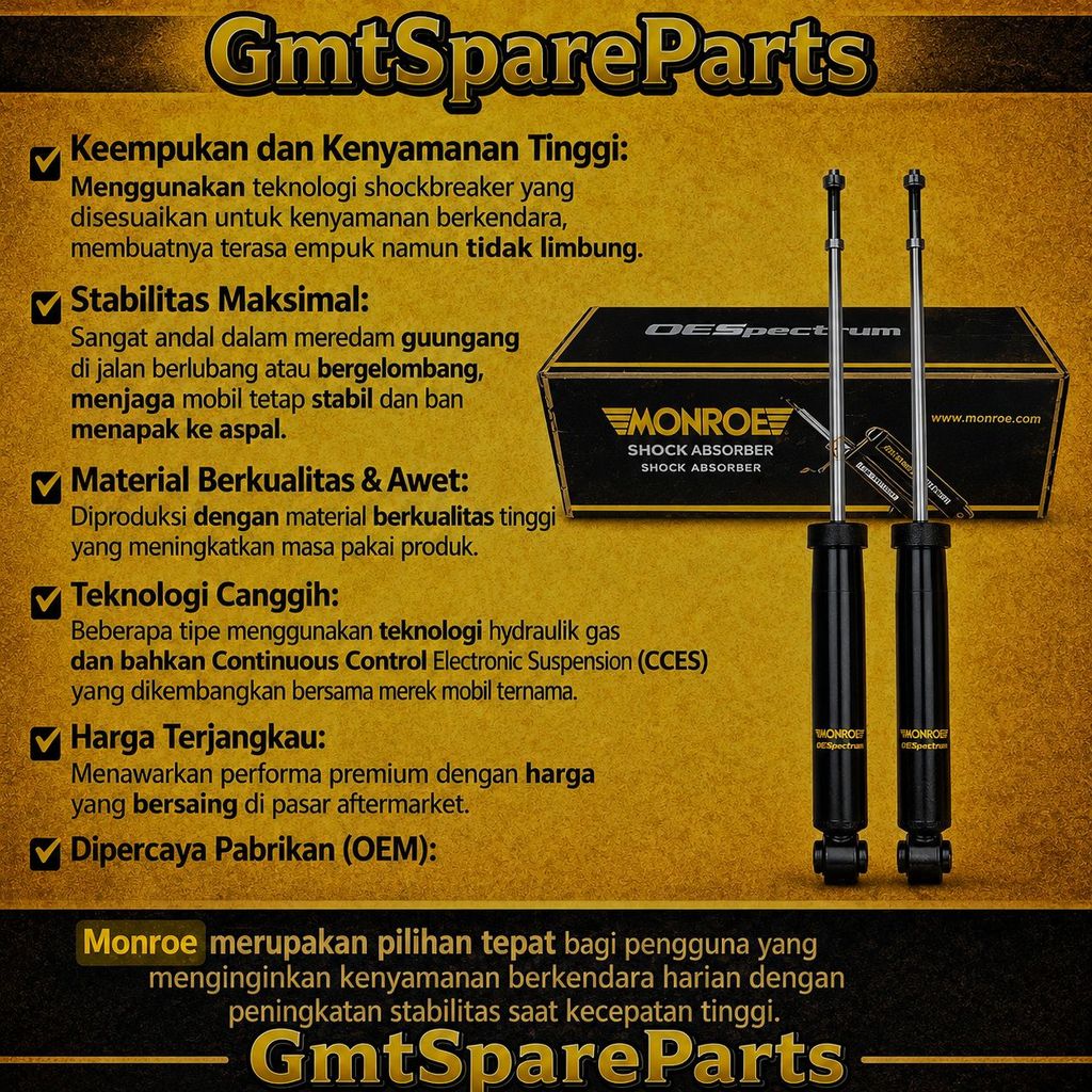 SHOCKBREAKER BELAKANG SUZUKI GRAND VITARA MONROE OESPECTRUM ORIGINAL