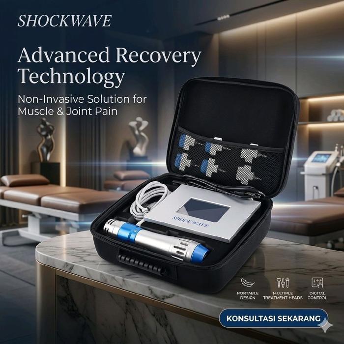 Shockwave Pain Relief Therapy ESWT Fisioterapi gelombang kejut