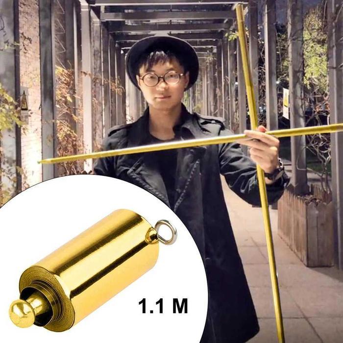 Tongkat Sulap Retractable Metal Magic Wand Alat Sulap Profesional Properti Pesulap Tongkat Ajaib Lip